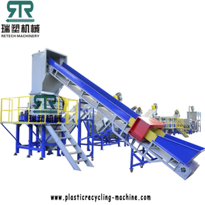 Plastic PP PE Film Woven Bags Crushing Washing Squeezing Drying Recycling Line