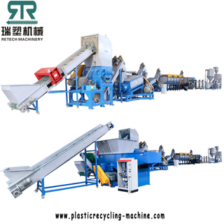 PE Agriculture Film Recycling PP LDPE LLDPE Mulch Film Plastic Bag Washing Recycling Line