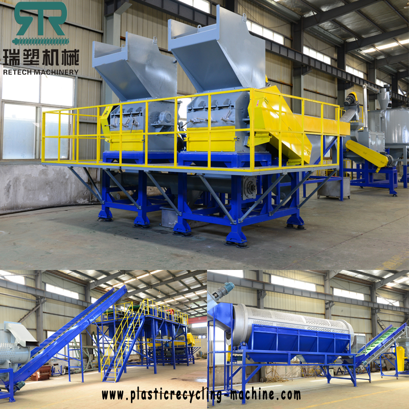 Post Consumer Plastic LDPE LLDPE HDPE Film/bottle bag washing recycling machine 