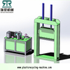 Automatic Plastic baled roll PE LDPE film/rubber hydraulic guillotine cutter machine