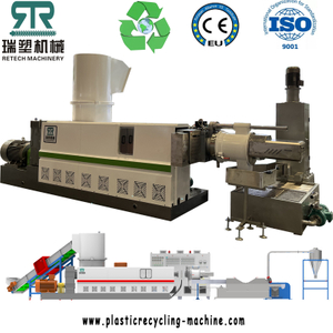 Double Stage Plastic HDPE LDPE LLDPE Film Recycling Pelletizing Line 