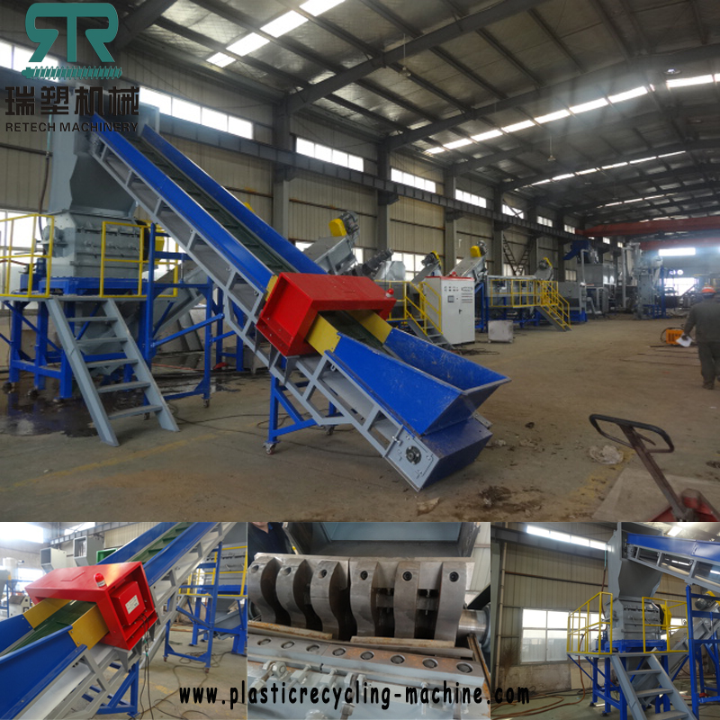 500kg/hr LDPE LLDPE Agriculture Film Washing Line Installed in South Asian