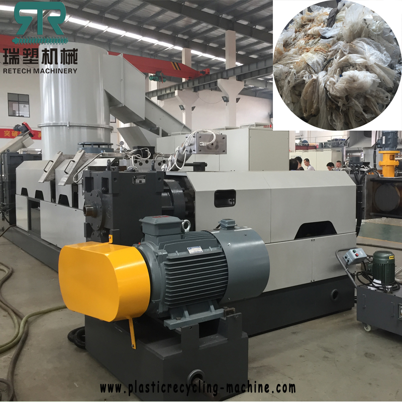 Plastic recycling machine-First container loading in year 2021 for PE film /PET bottle baler