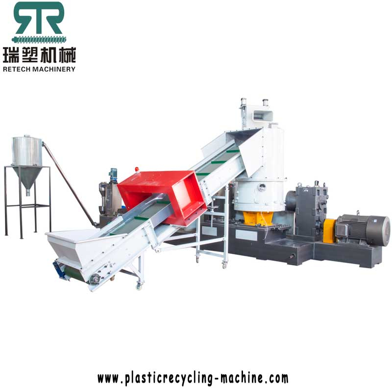 PP Jumbo Bag BOPP Film Compactor Die Face Cutting Pelletizing Recycling Line