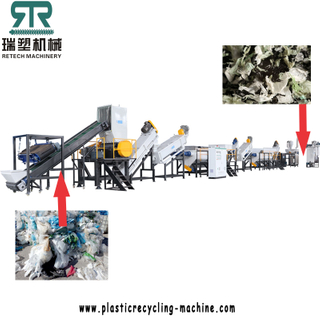 Post Consumer PP PE LDPE LLDPE Film Bag Washing Recycling Line