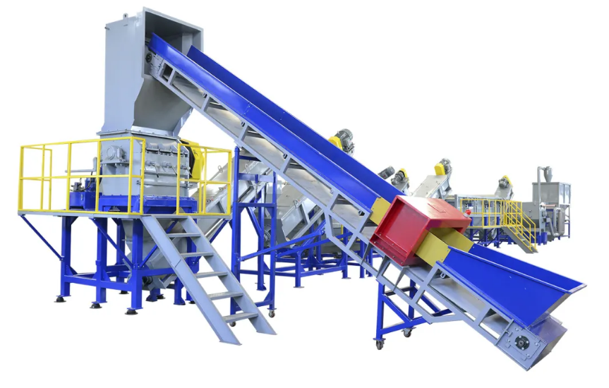 1000kg/h PET Bottle PE Cap/Ring PVC Label Separation Washing Recycling Line